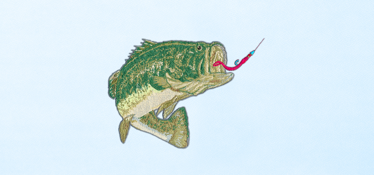 Jumping Bass Blue Faux